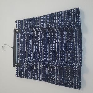 J. Crew black skirt with triangular and lines shaped Size 12